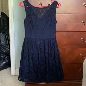 Navy lace dress